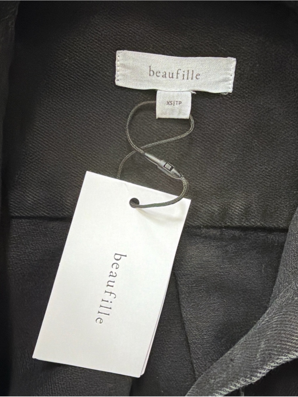 NWT Beaufille Black Deren Denim Shirt - Picture 2 of 6